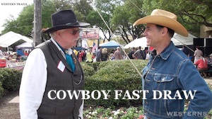 COWBOY FAST DRAW Association Western Trails TV talk show copy